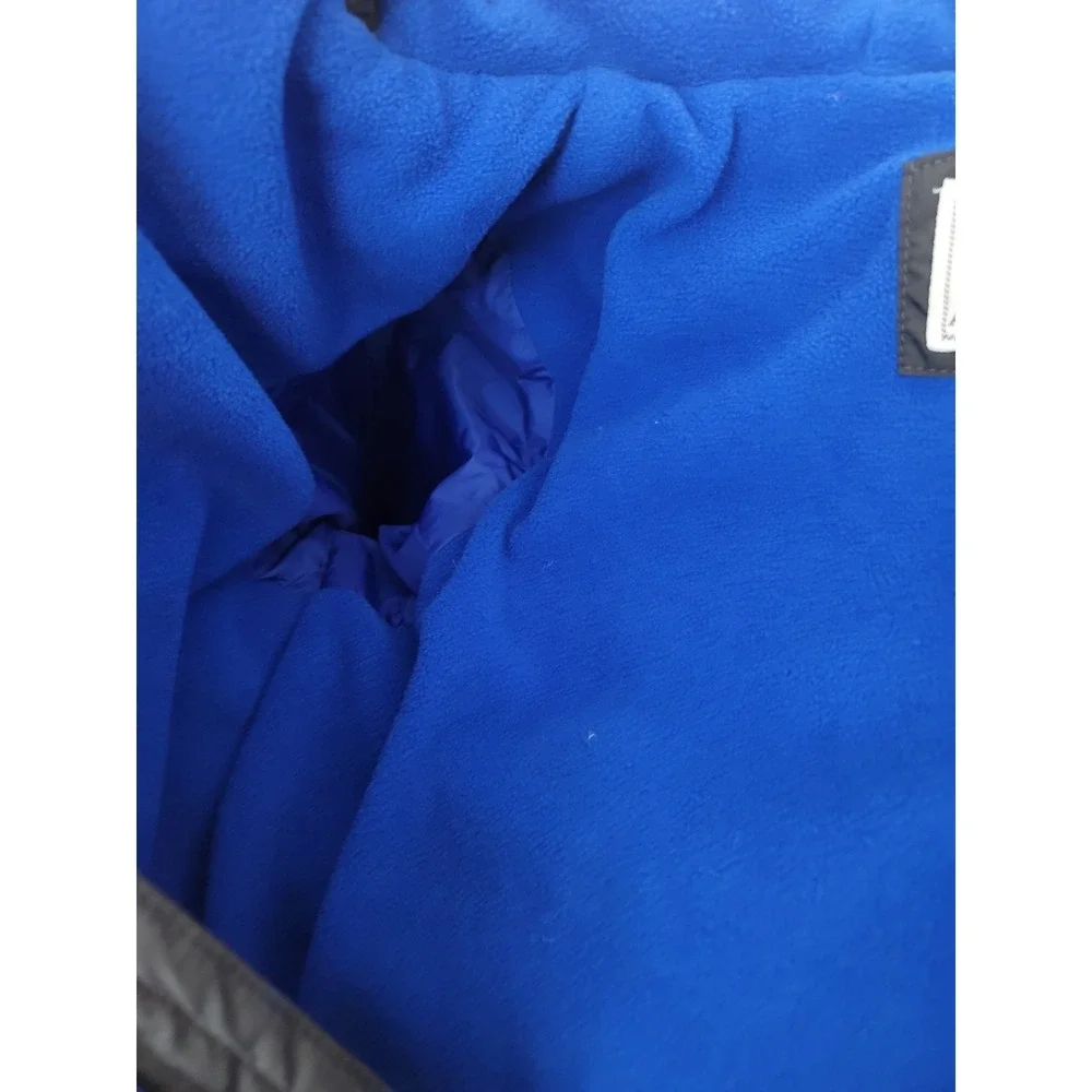 Children's Place Kids Puffer Jacket Size Small 5/6 Navy Blue Winter Coat Fleece